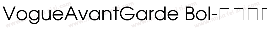 VogueAvantGarde Bol字体转换